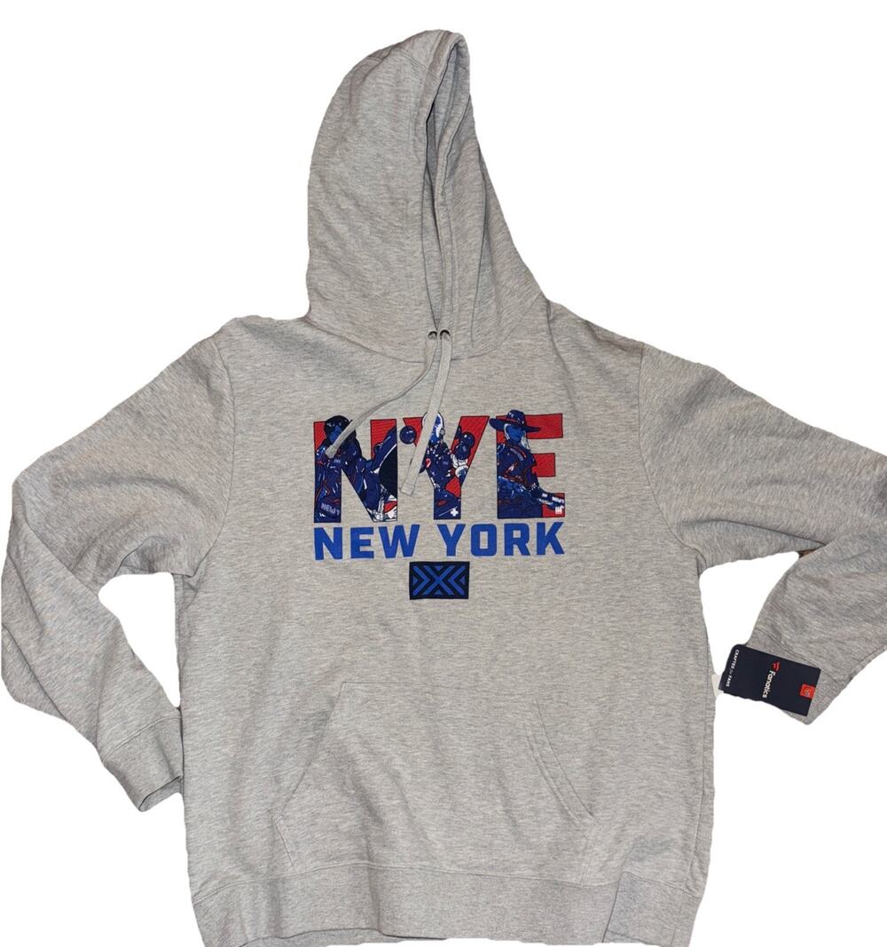NWT Fanatics New York Overwatch Excelsior Hoodie XL Gray Pullover City Hero